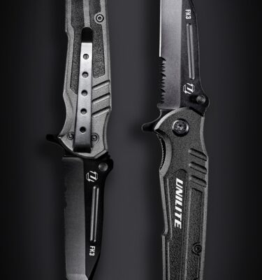 UNILITE Heavy Duty Folding Utility Knife with 'Clip Point' Blade