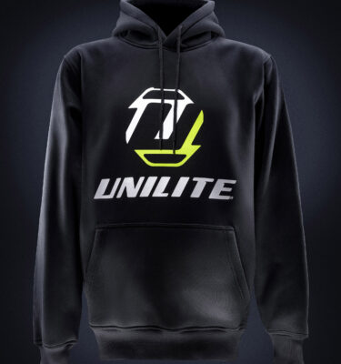 UNILITE Black 100% Cotton Hoodie