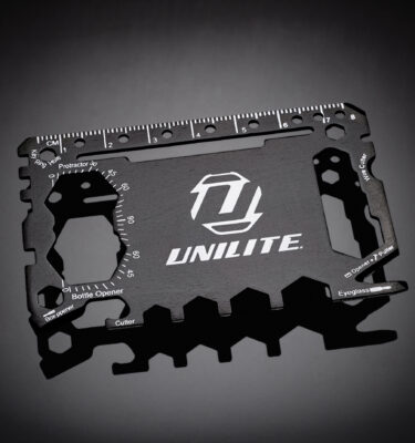 UNILITE Stainless Steel Black 46-in-1 Multi Tool Card