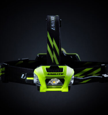 UNILITE 750 Lumen Headtorch with Twist Dimmer Switch and Red LED Back Light